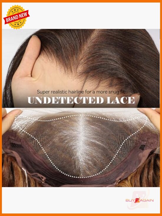 24 inch HD Lace Front Synthetic Wig, Long Curly Layered Wigs for Women main image 4
